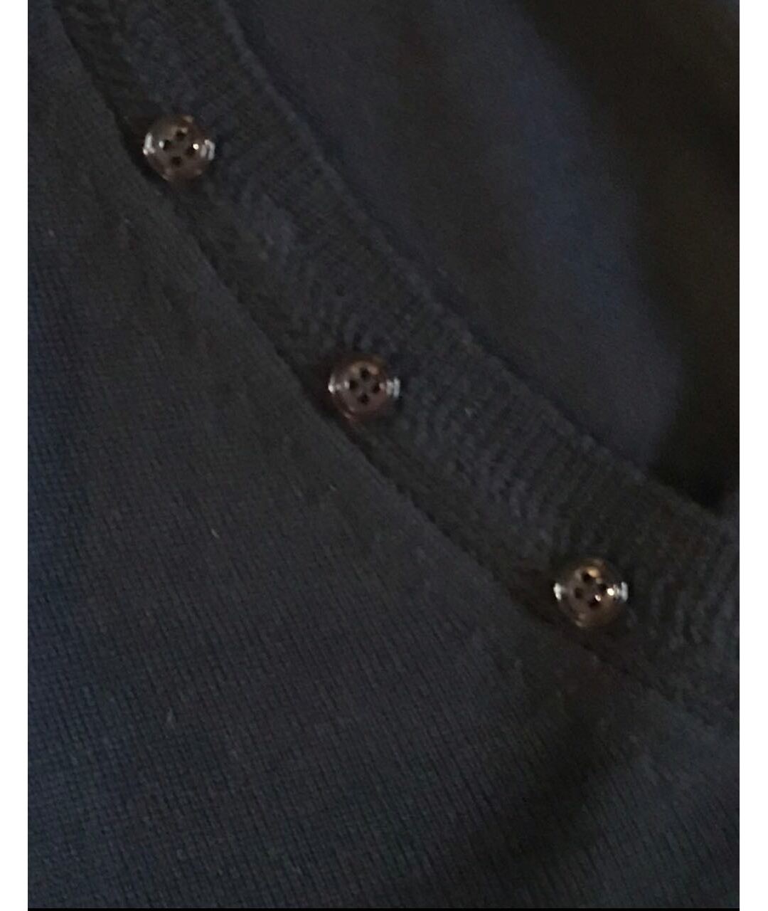 PAOLO PECORA Темно-синий шифоновый джемпер / свитер, фото 6