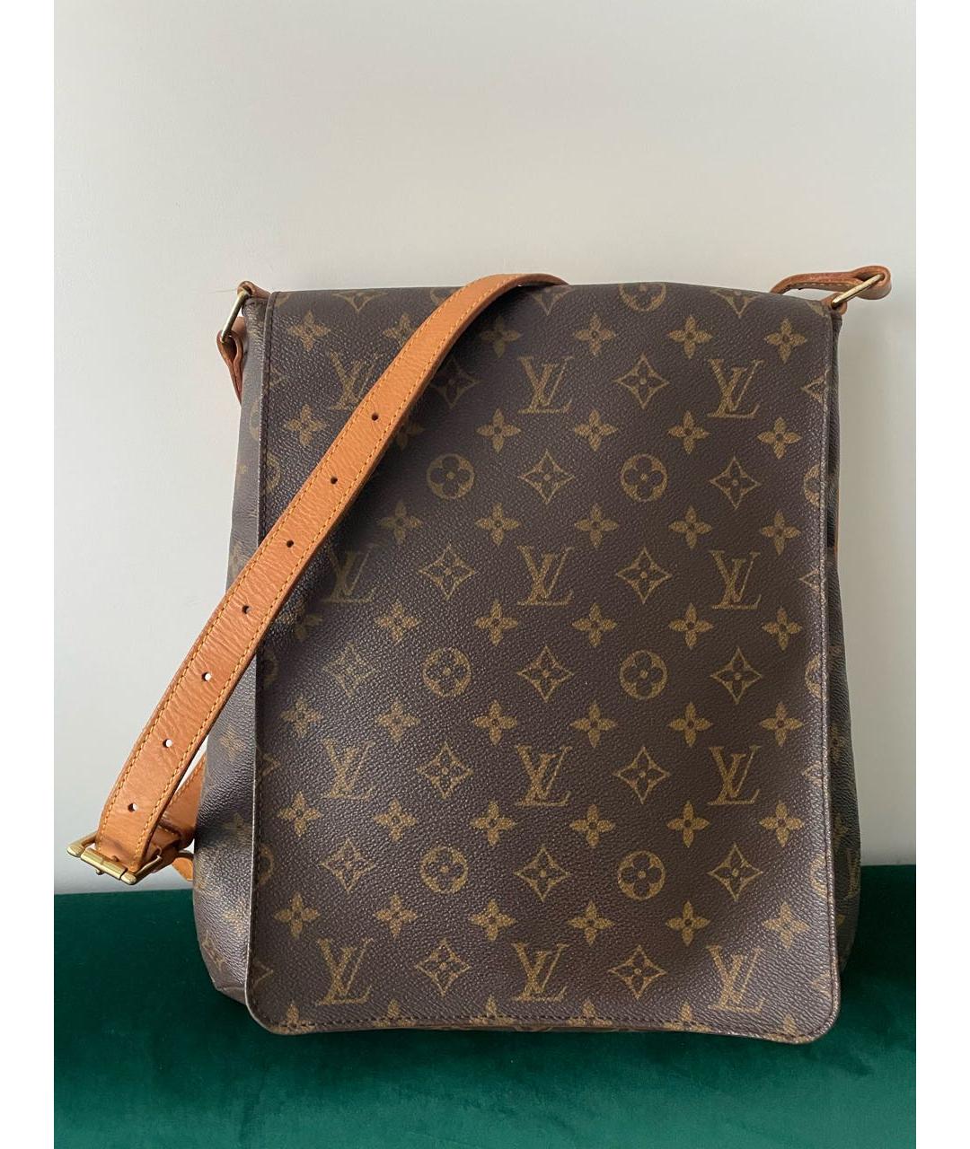 LOUIS VUITTON Коричневая сумка через плечо, фото 6