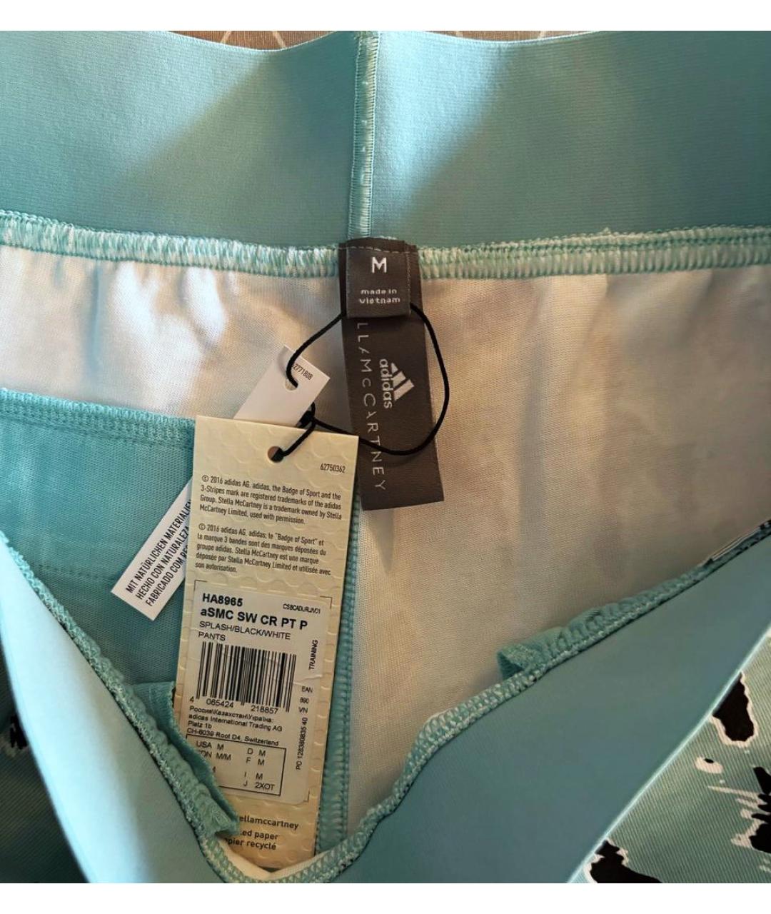 ADIDAS BY STELLA MCCARTNEY Голубые хлопковые спортивные брюки и шорты, фото 7