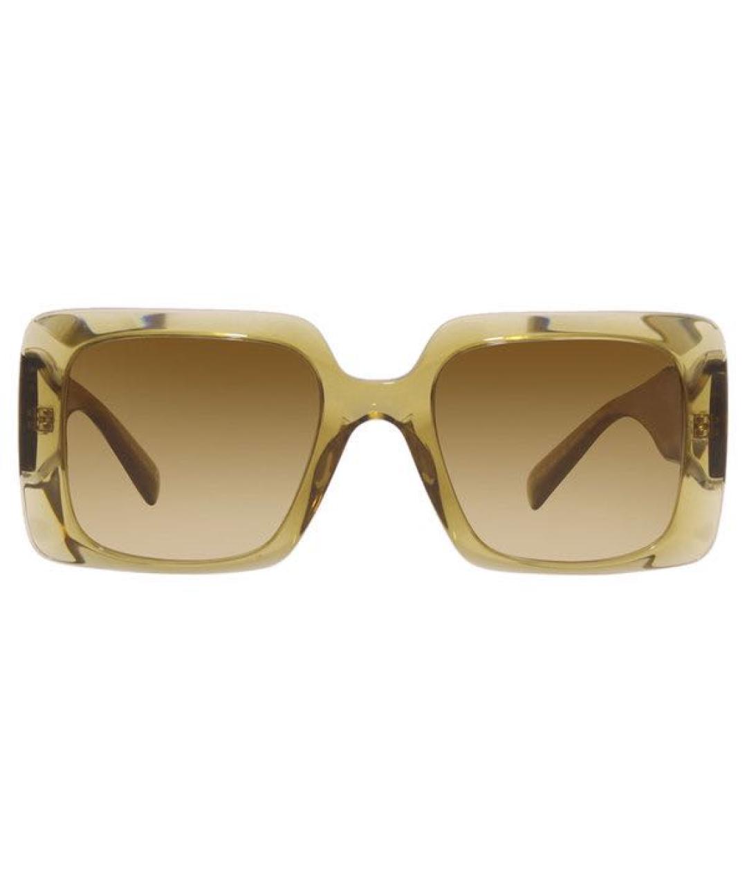 VERSACE Горчичные солнцезащитные очки, фото 9