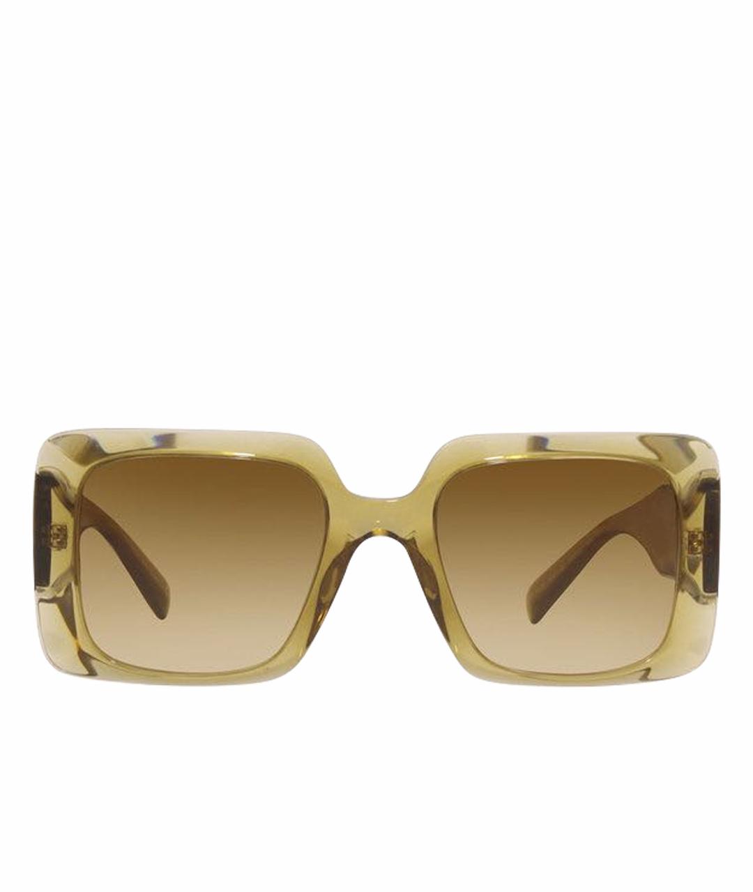 VERSACE Горчичные солнцезащитные очки, фото 1