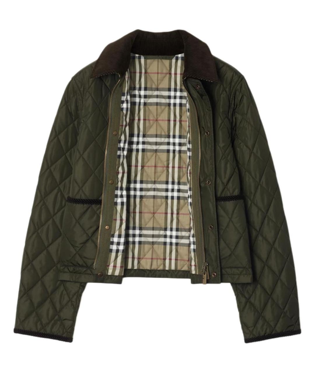 BURBERRY Хаки куртка, фото 2