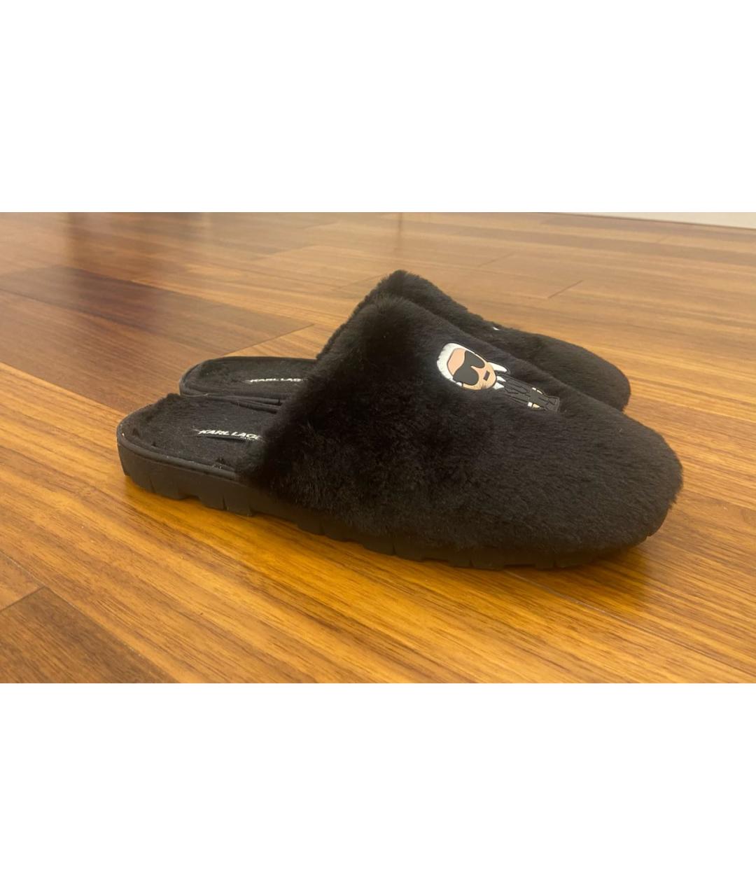 KARL LAGERFELD Черные мюли, фото 7