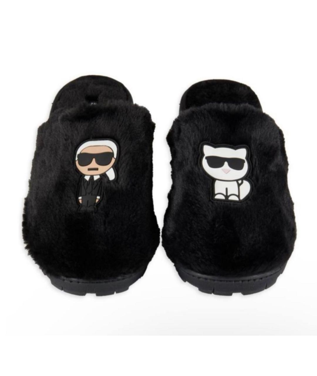 KARL LAGERFELD Черные мюли, фото 3