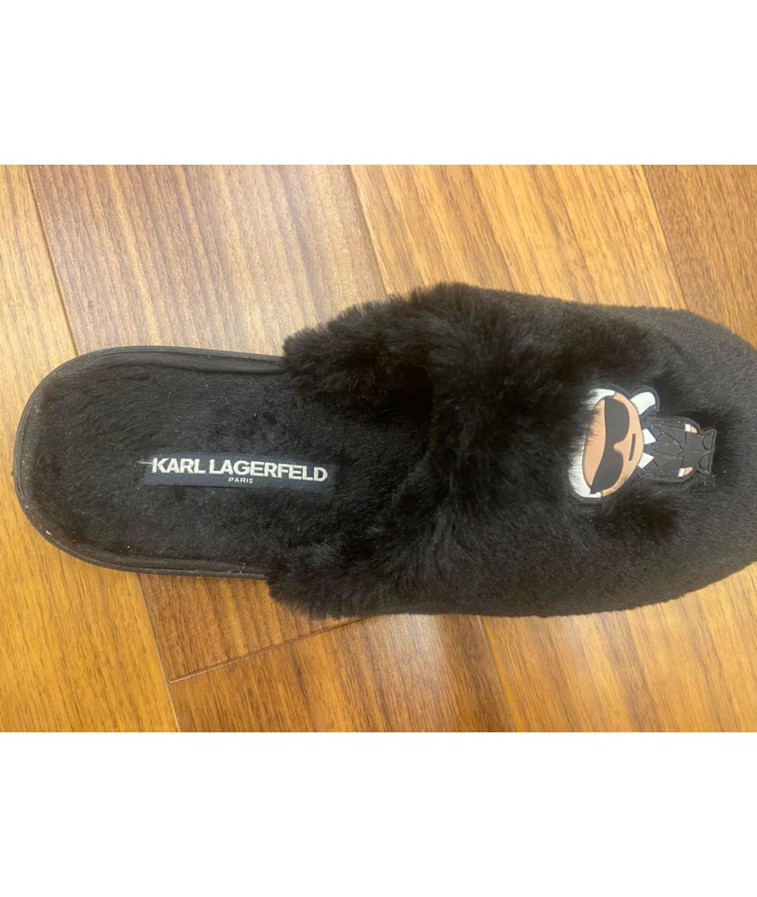 KARL LAGERFELD Черные мюли, фото 4