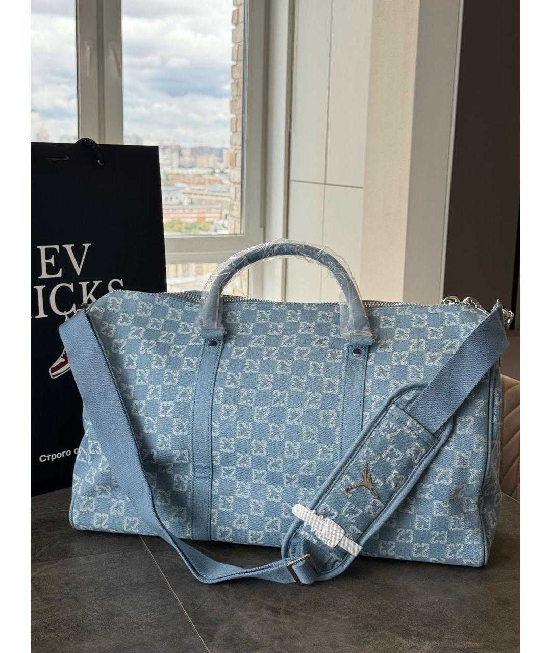 JORDAN Голубая дорожная/спортивная сумка, фото 6