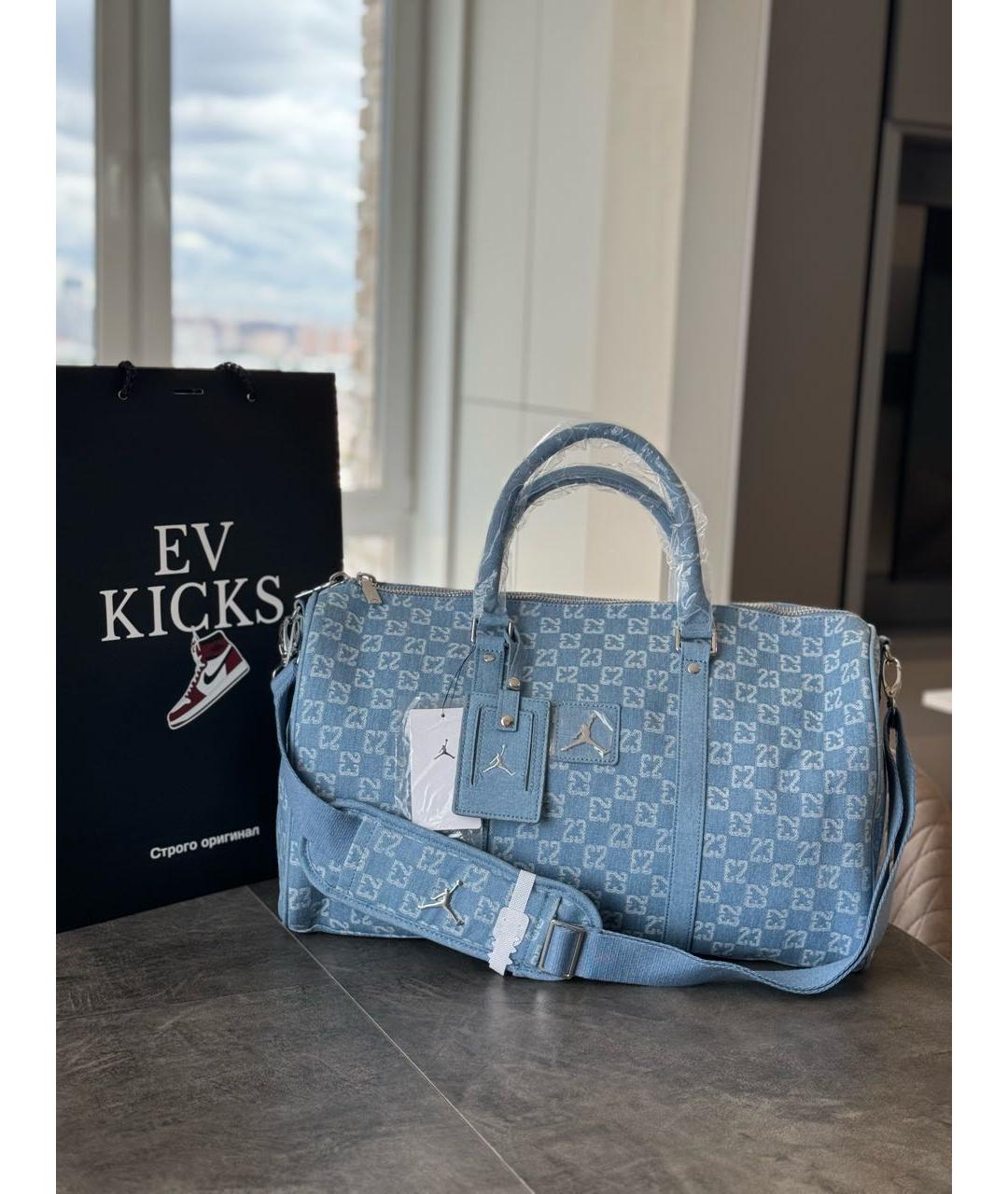JORDAN Голубая дорожная/спортивная сумка, фото 2