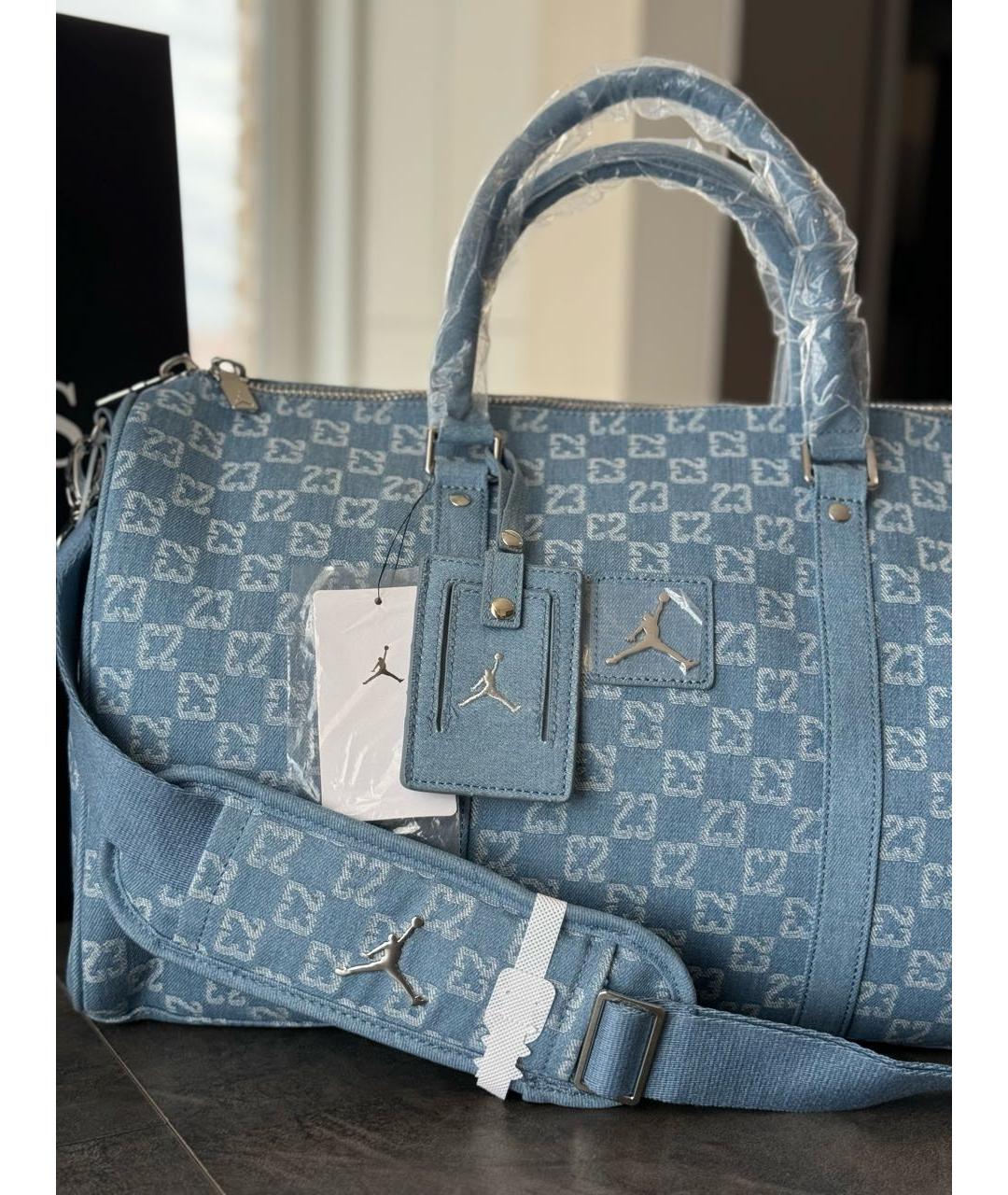 JORDAN Голубая дорожная/спортивная сумка, фото 3