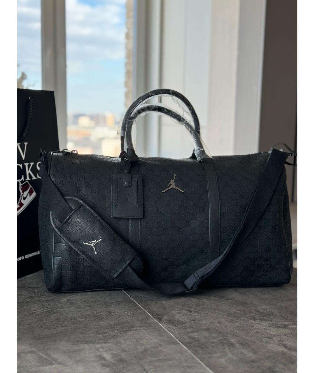 JORDAN Черная дорожная/спортивная сумка, фото 2