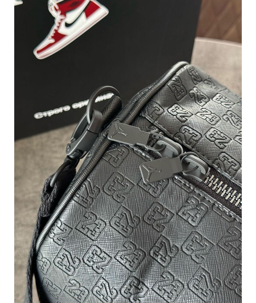 JORDAN Черная дорожная/спортивная сумка, фото 5