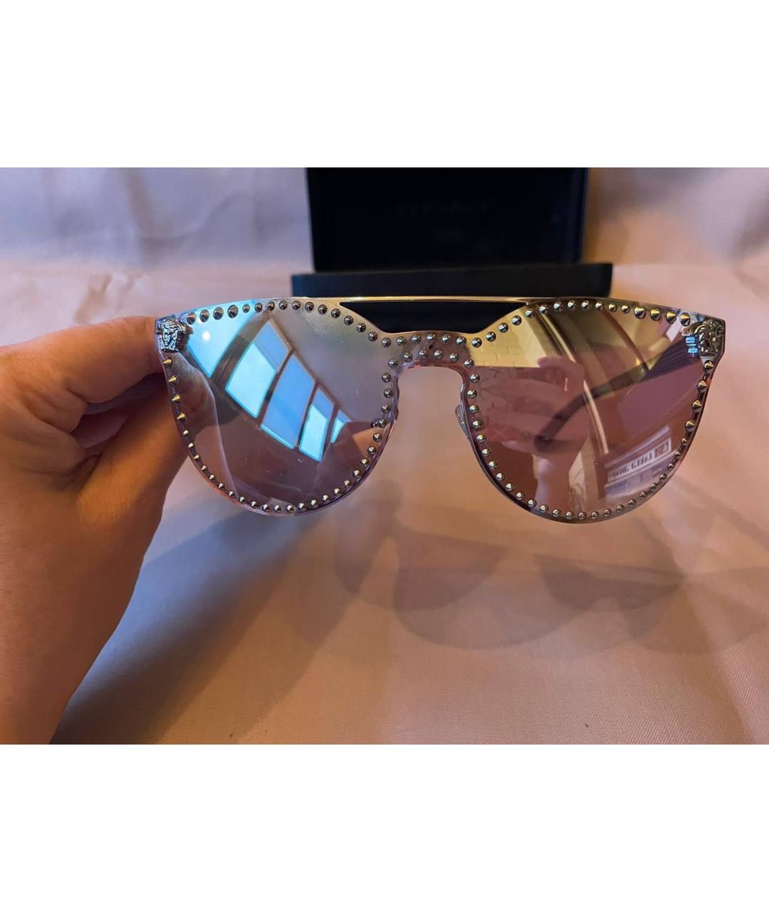 VERSACE Розовые солнцезащитные очки, фото 7