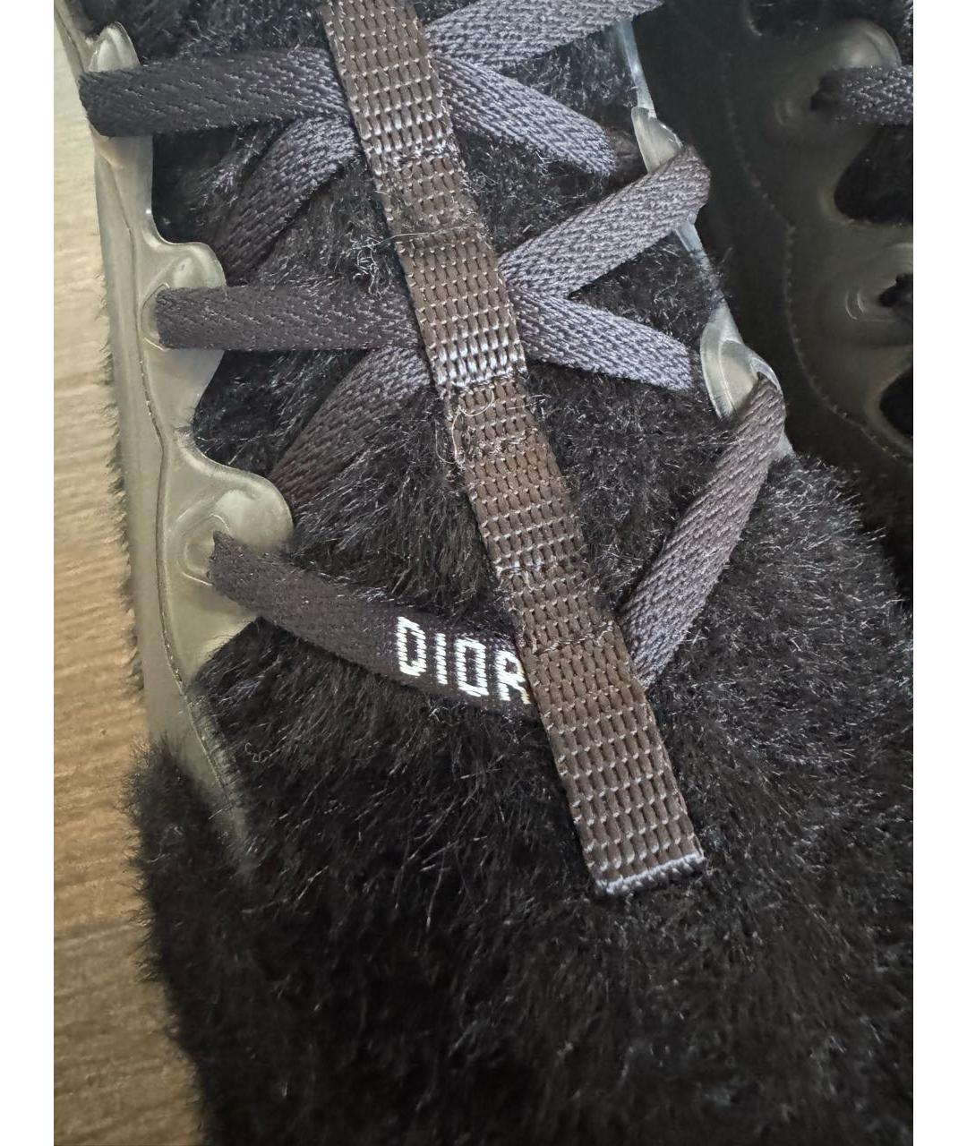 CHRISTIAN DIOR Черные кожаные кроссовки, фото 8
