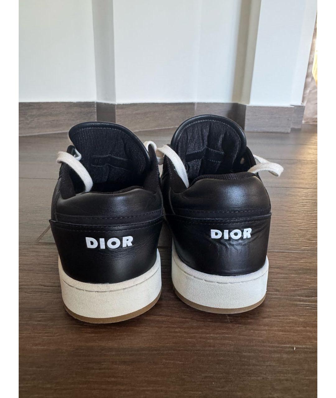CHRISTIAN DIOR Темно-синие кожаные кроссовки, фото 5