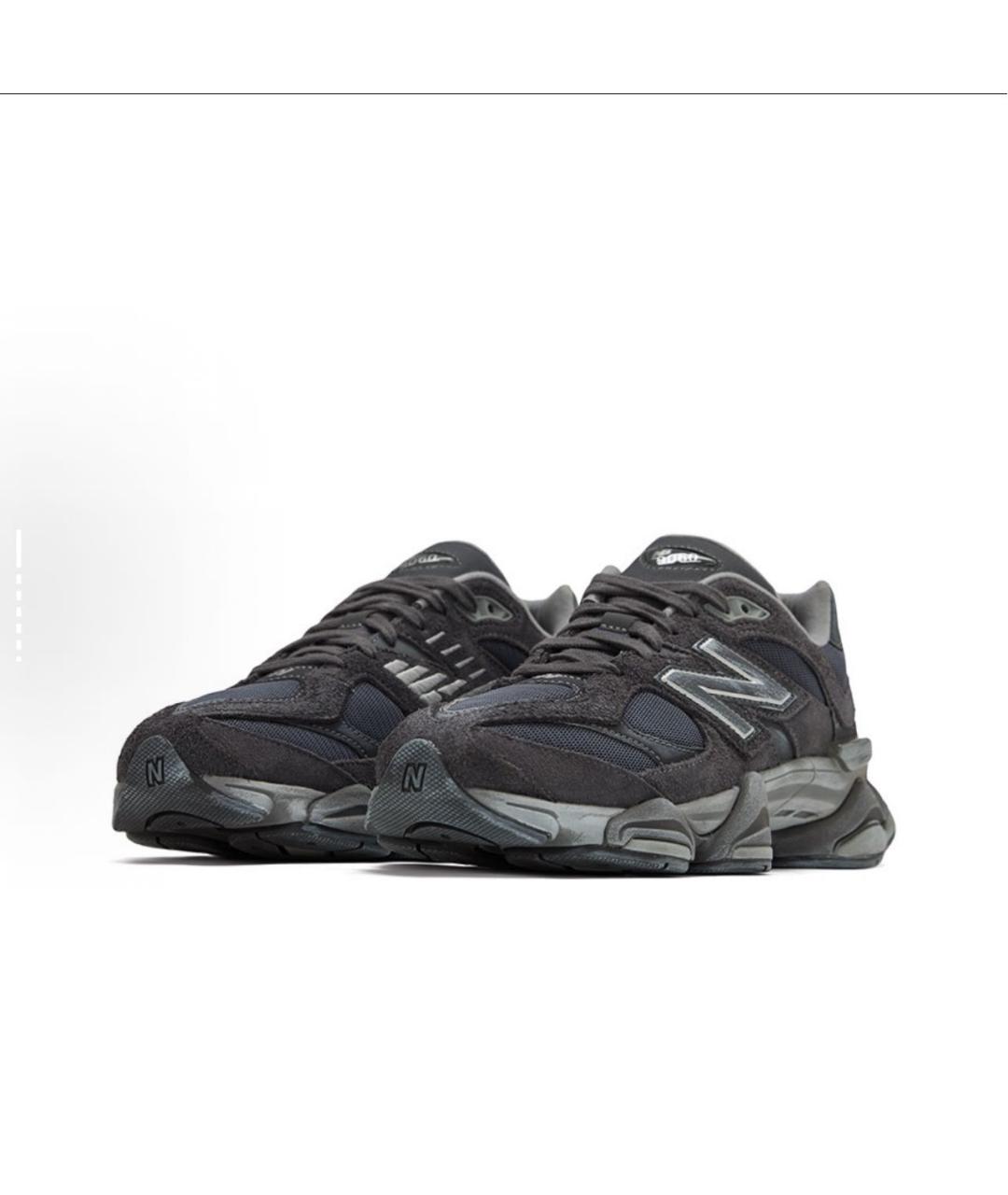 NEW BALANCE Черные текстильные низкие кроссовки / кеды, фото 2