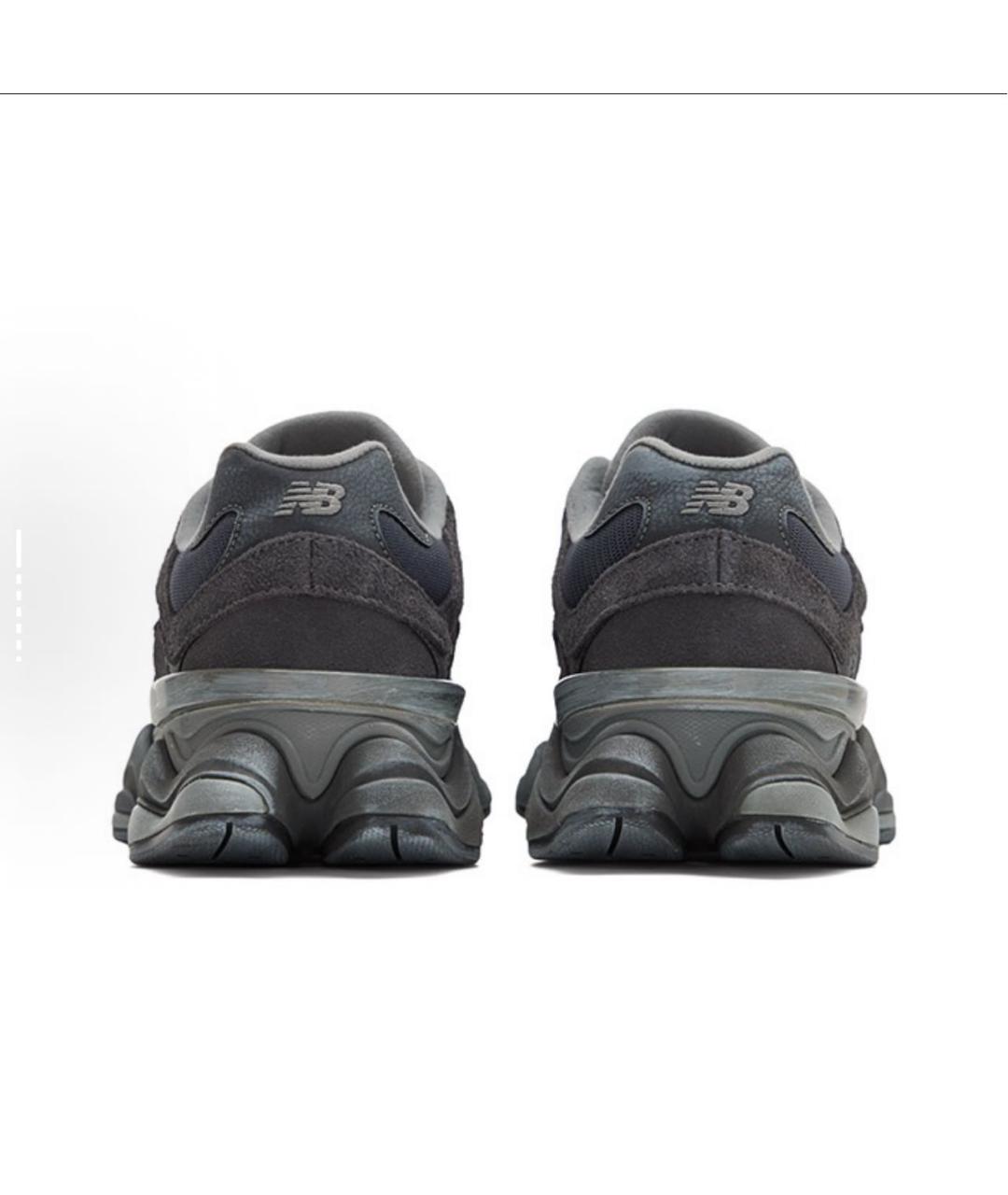 NEW BALANCE Черные текстильные низкие кроссовки / кеды, фото 4