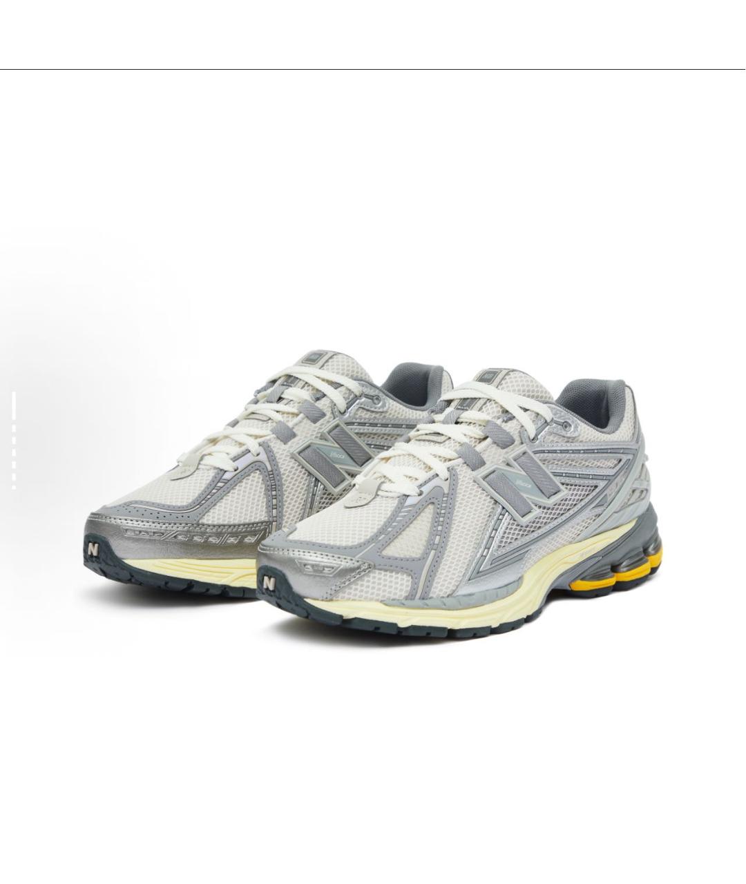 NEW BALANCE Серые текстильные низкие кроссовки / кеды, фото 2