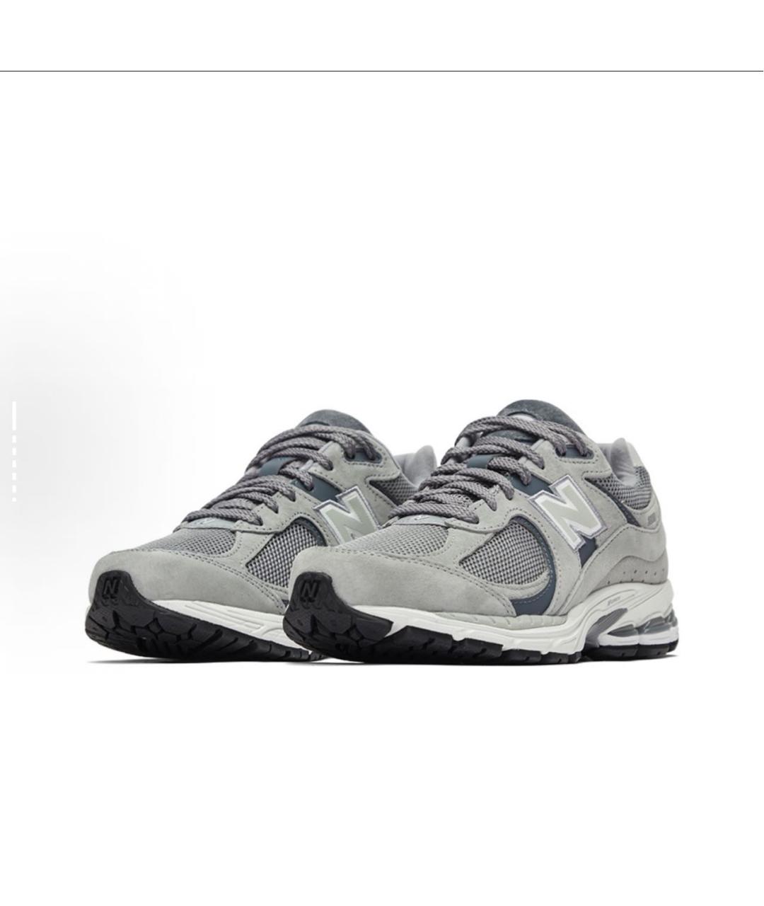 NEW BALANCE Серые текстильные низкие кроссовки / кеды, фото 2