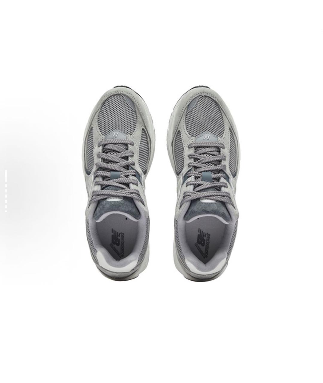 NEW BALANCE Серые текстильные низкие кроссовки / кеды, фото 3