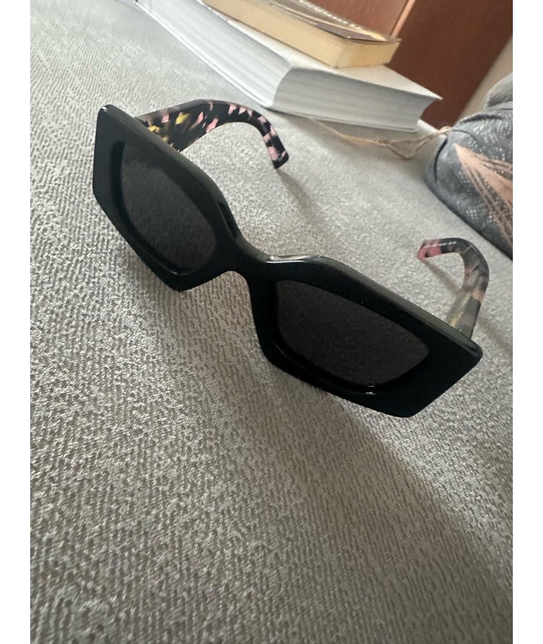 PRADA Черные пластиковые солнцезащитные очки, фото 6