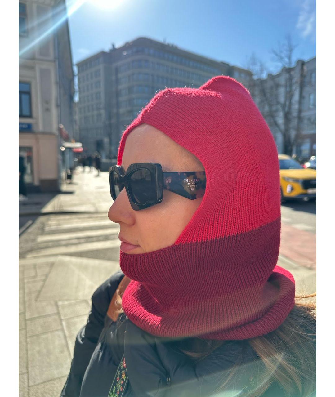 PRADA Черные пластиковые солнцезащитные очки, фото 5