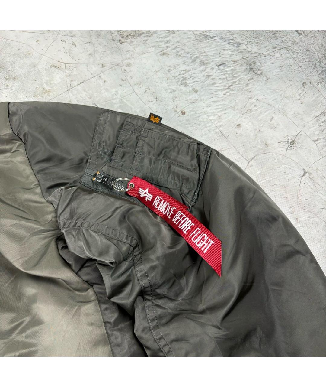 ALPHA INDUSTRIES Хаки полиэстеровая куртка, фото 2