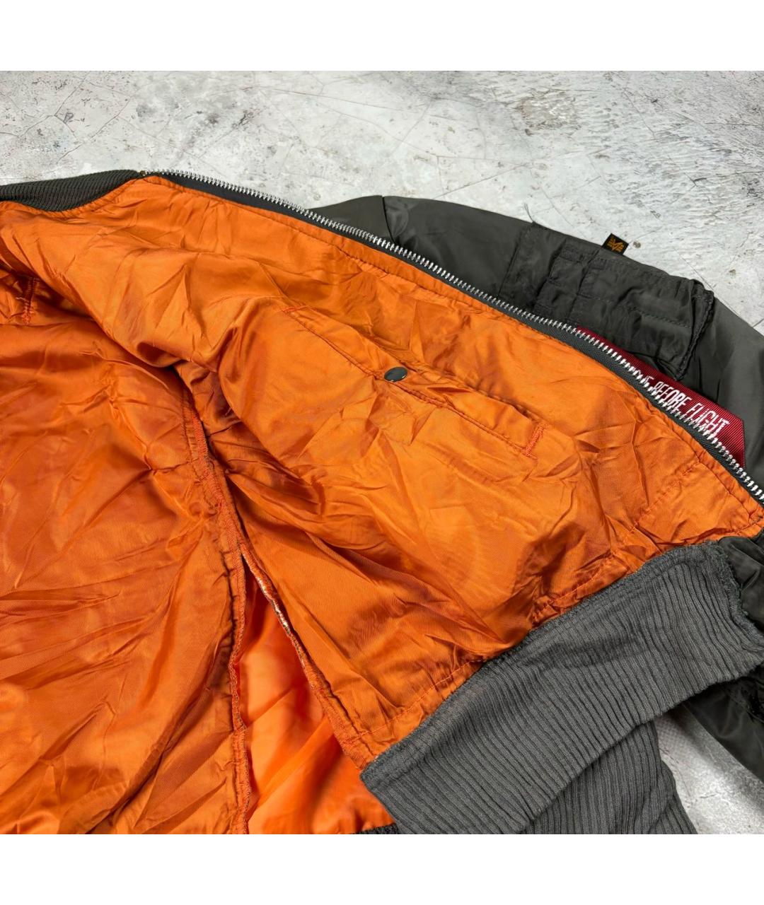 ALPHA INDUSTRIES Хаки полиэстеровая куртка, фото 6