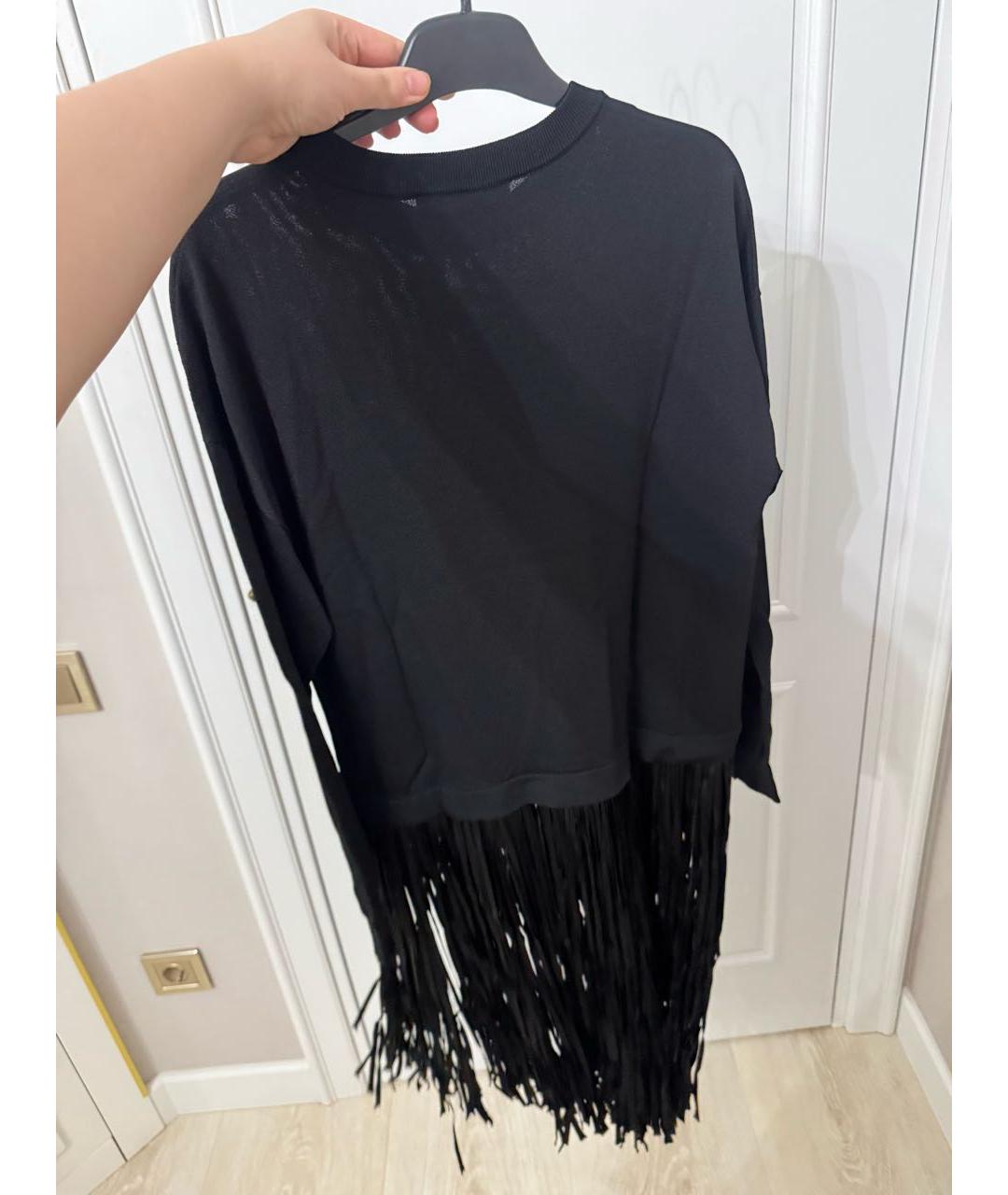 BOUTIQUE MOSCHINO Черный джемпер / свитер, фото 2