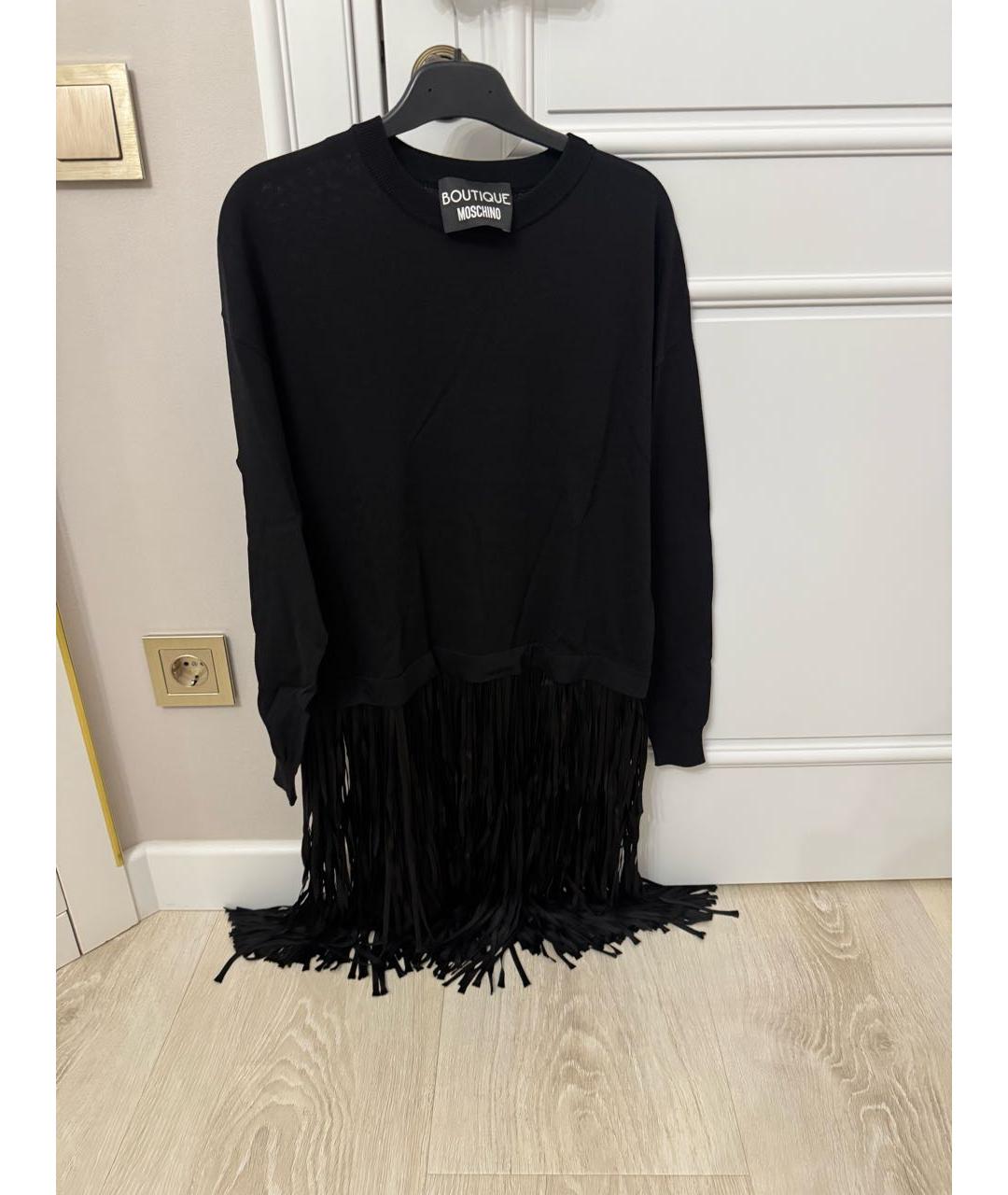 BOUTIQUE MOSCHINO Черный джемпер / свитер, фото 3