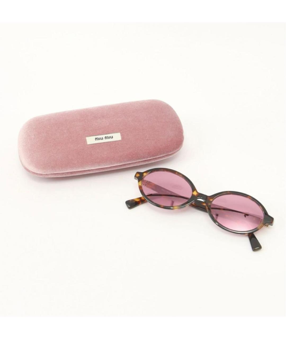 MIU MIU Бордовые солнцезащитные очки, фото 4