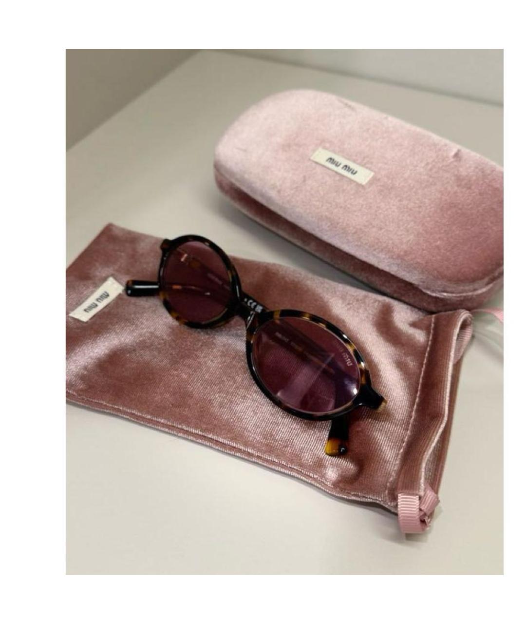 MIU MIU Бордовые солнцезащитные очки, фото 5