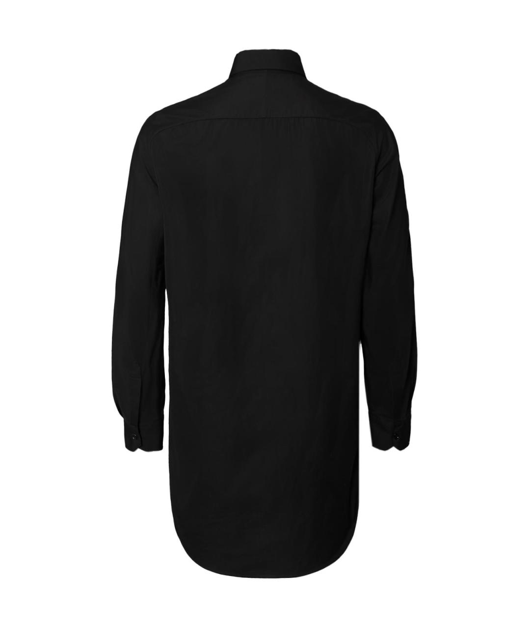 BALENCIAGA Черная хлопковая рубашка, фото 2