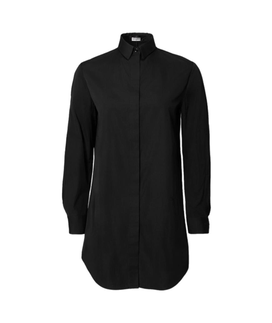 BALENCIAGA Черная хлопковая рубашка, фото 1