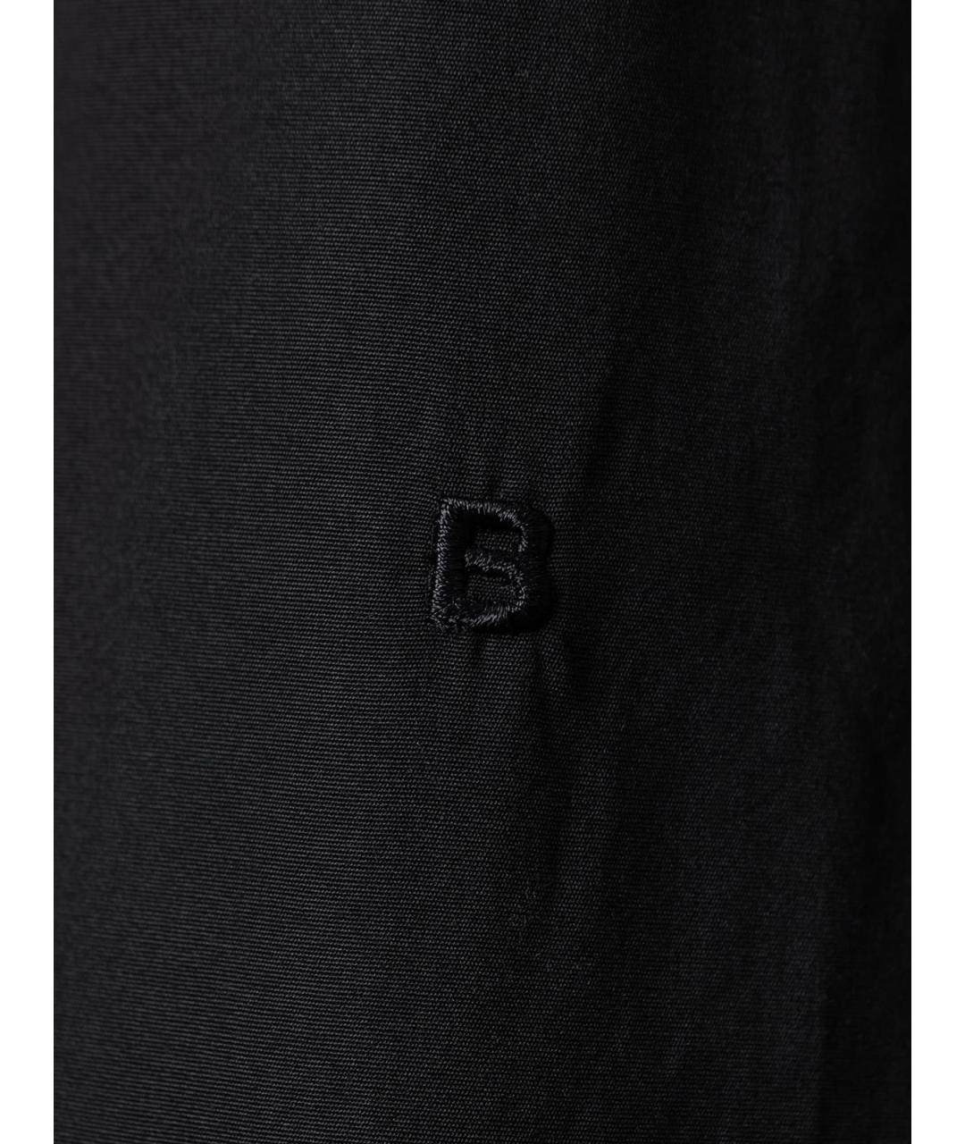 BALENCIAGA Черная хлопковая рубашка, фото 3