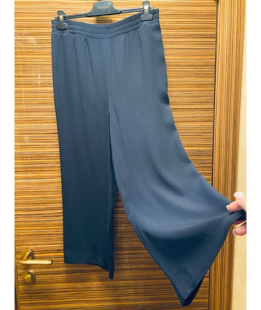 I'M ISOLA MARRAS Синие вискозные брюки широкие, фото 9