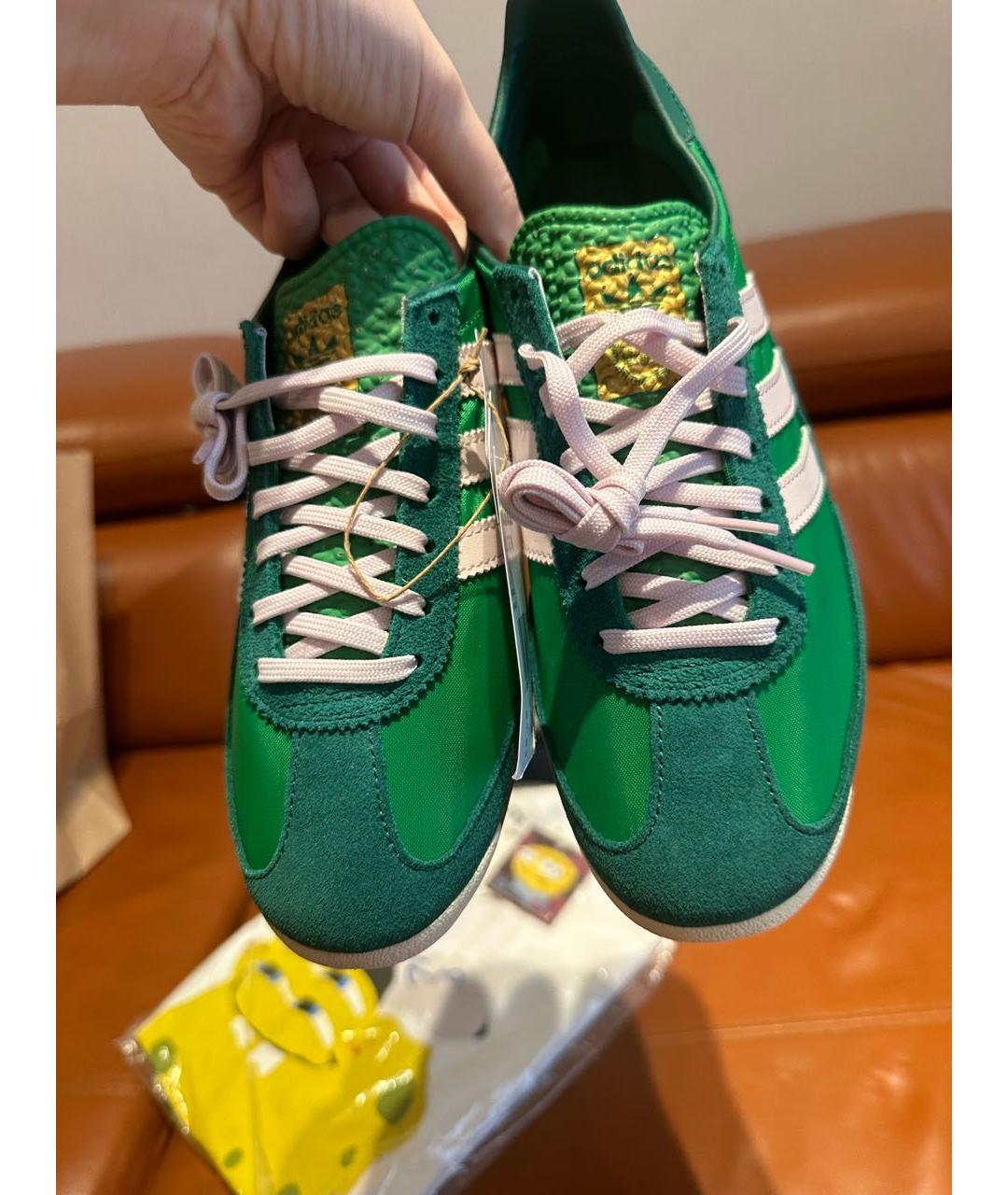 ADIDAS Зеленые кроссовки, фото 2