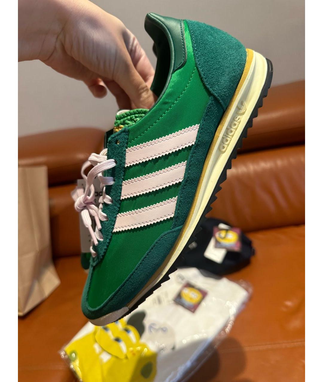 ADIDAS Зеленые кроссовки, фото 4