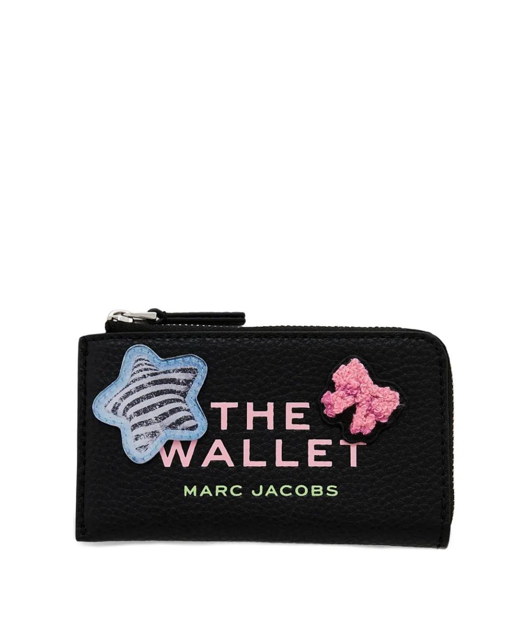 MARC JACOBS Черный кожаный кошелек, фото 1