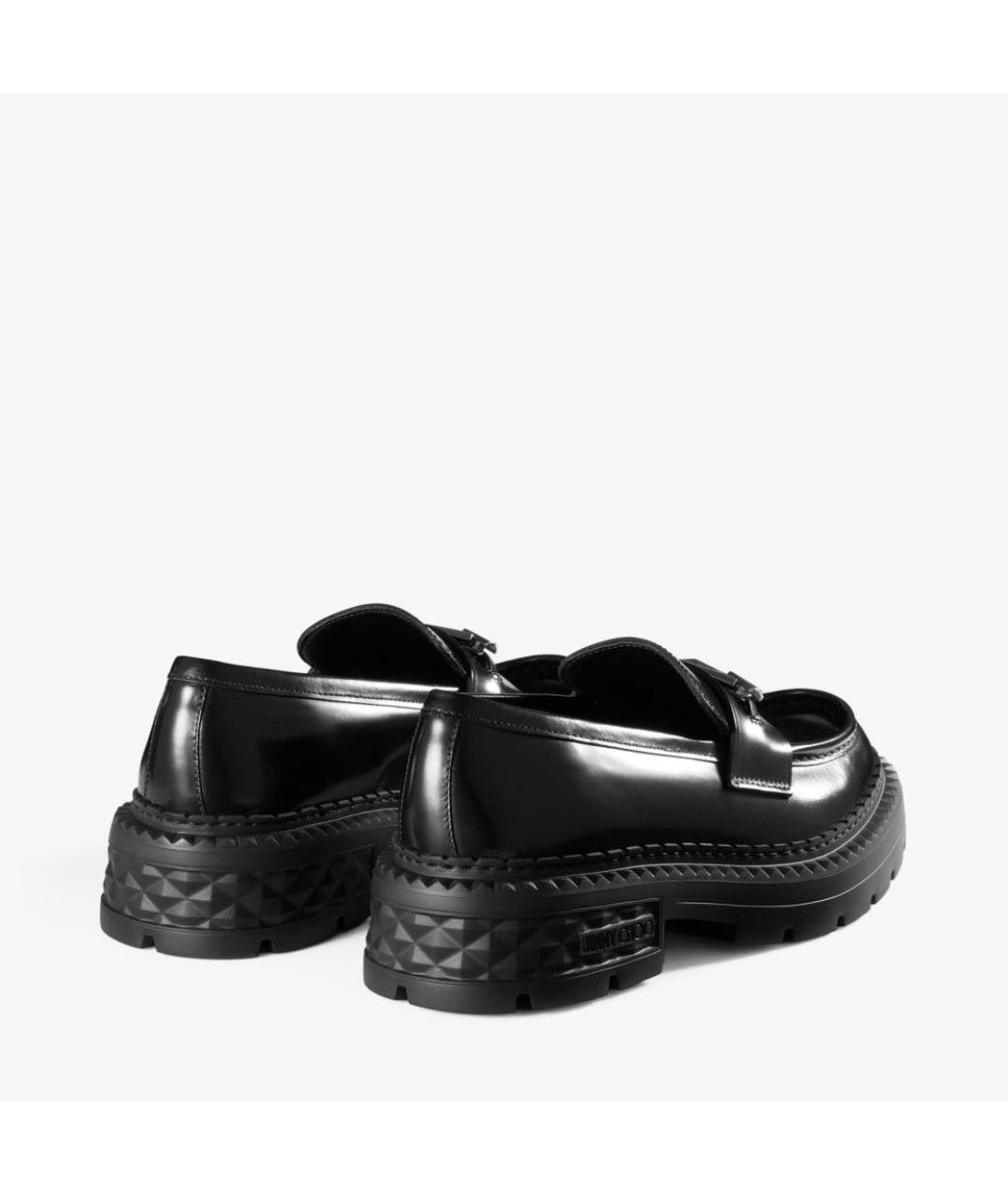 JIMMY CHOO Черные кожаные лоферы, фото 4