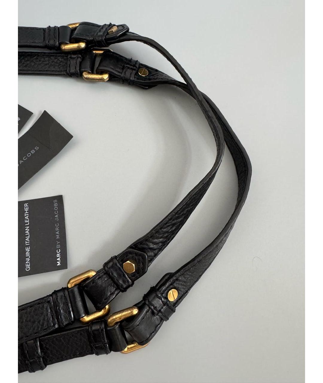 MARC BY MARC JACOBS Черная кожаная сумка тоут, фото 6