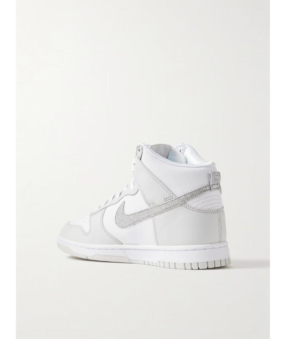 NIKE Белые кожаные кроссовки, фото 3