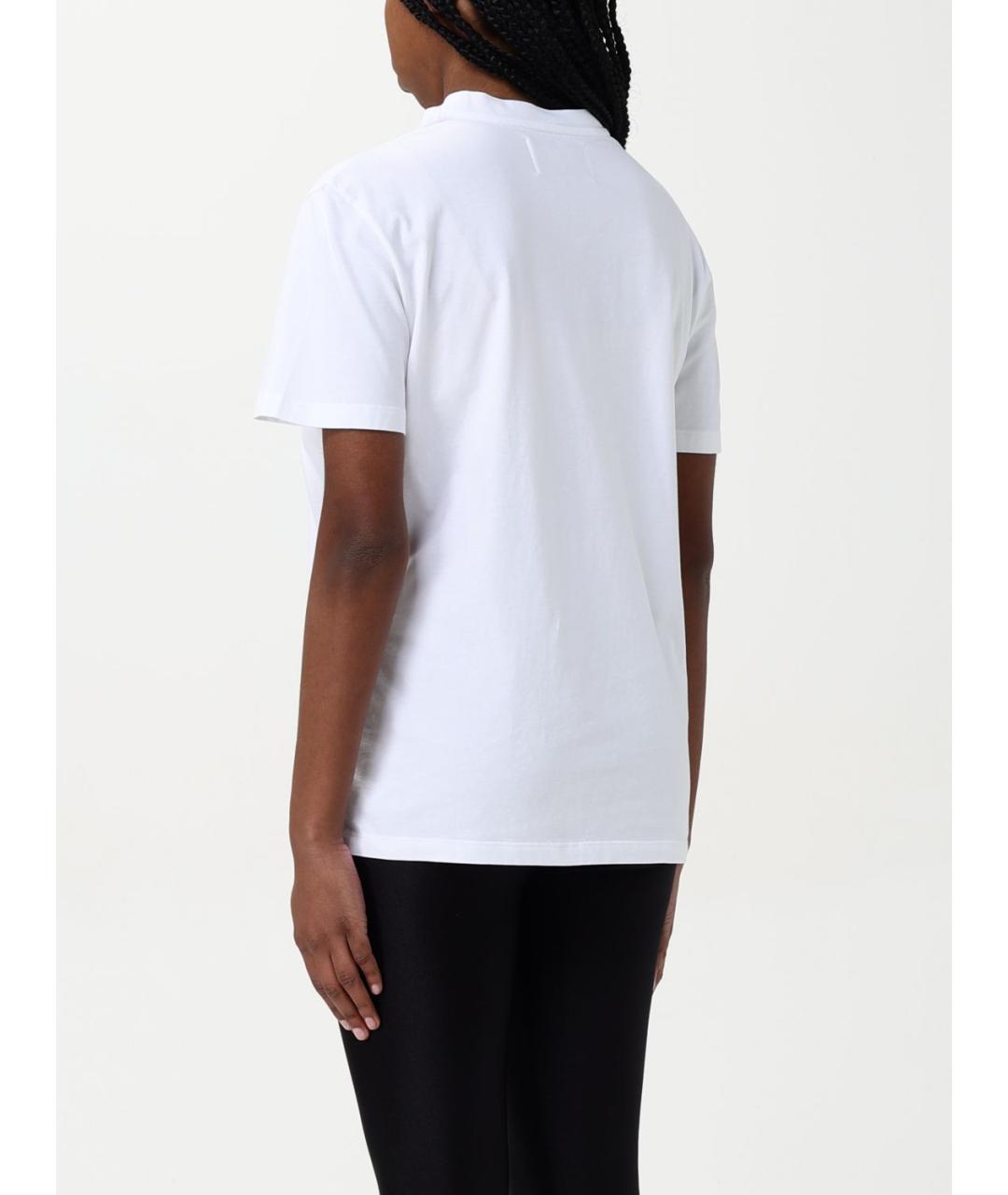 GOLDEN GOOSE DELUXE BRAND Белая хлопковая футболка, фото 3