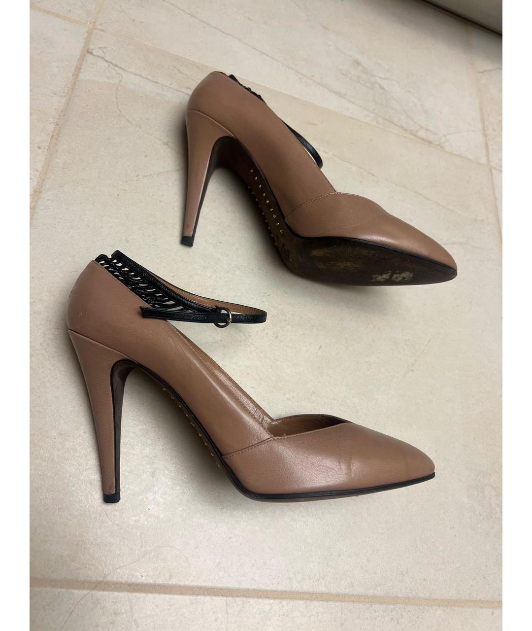 VALENTINO Бежевые кожаные туфли, фото 8