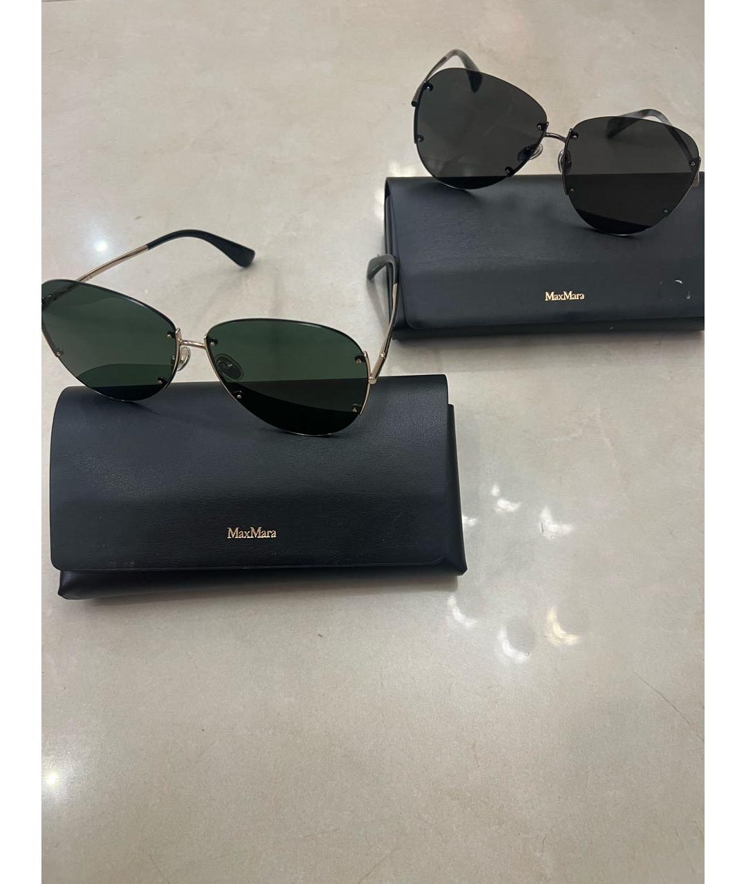 MAX MARA Серые металлические солнцезащитные очки, фото 7