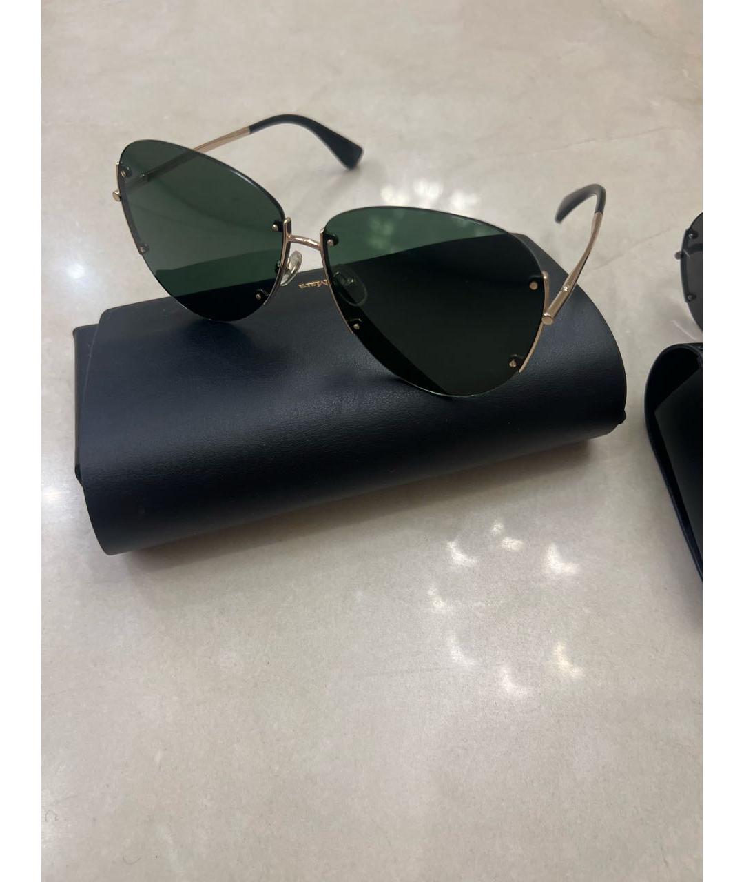 MAX MARA Серые металлические солнцезащитные очки, фото 4