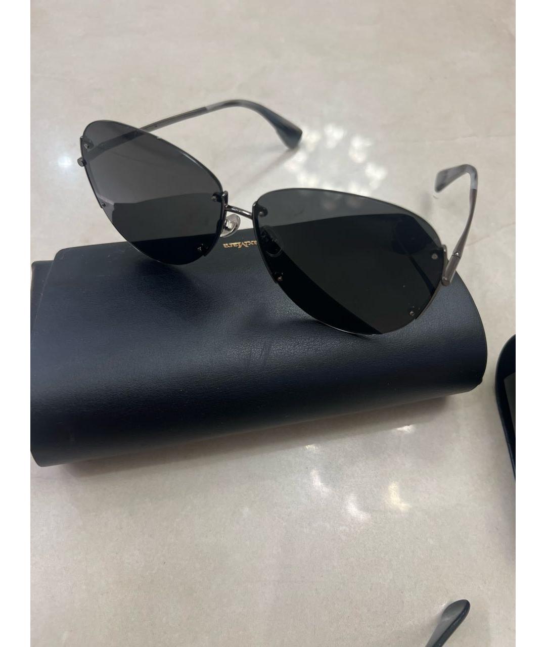 MAX MARA Серые металлические солнцезащитные очки, фото 3