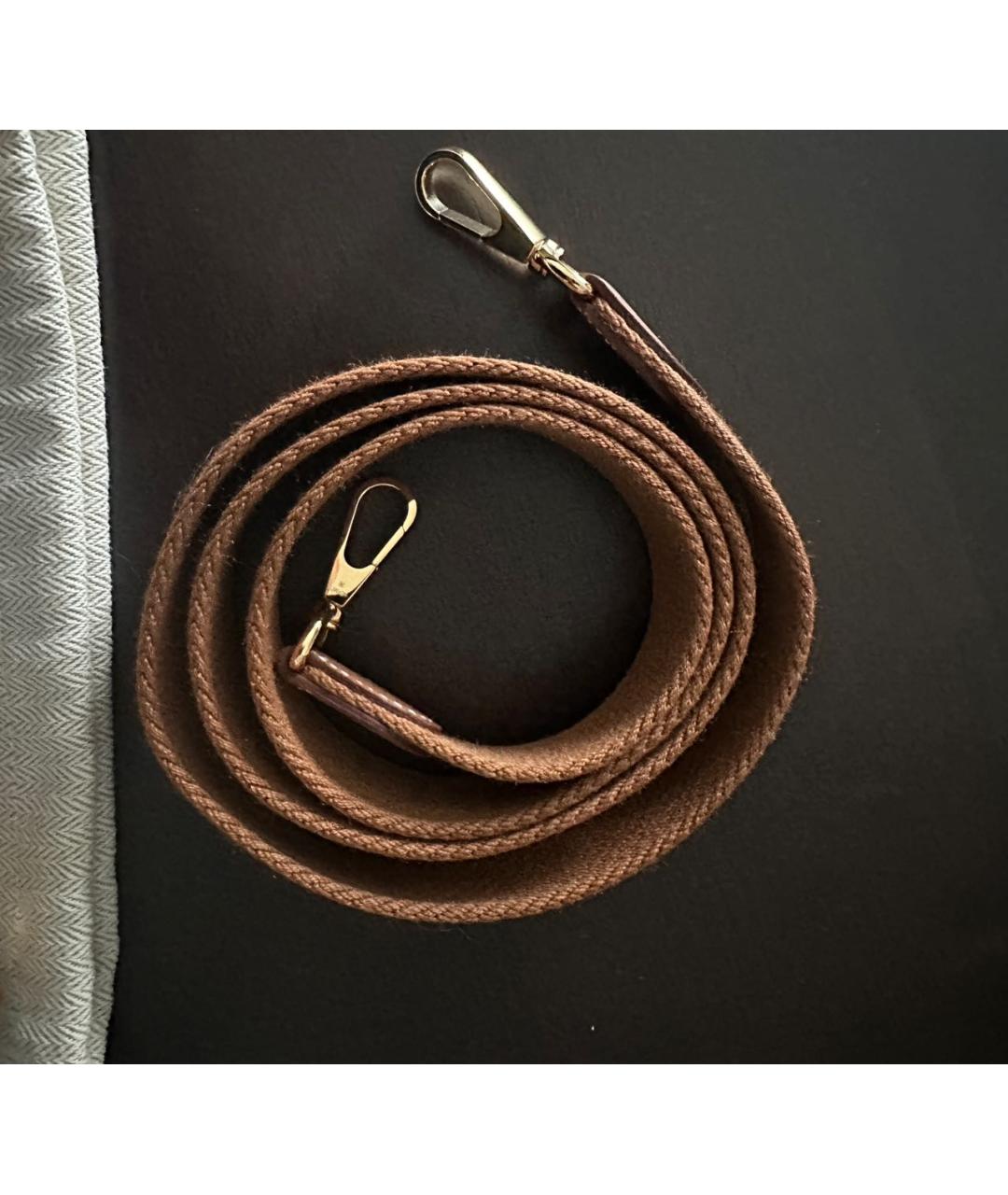 HERMES Коричневая кожаная сумка через плечо, фото 7