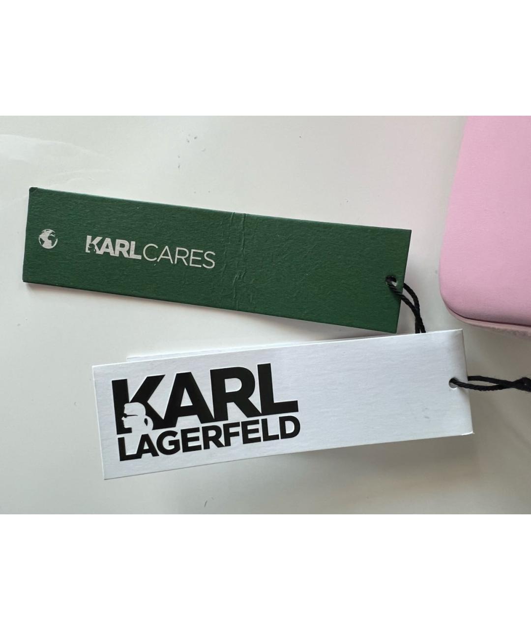 KARL LAGERFELD Розовая замшевая сумка через плечо, фото 8