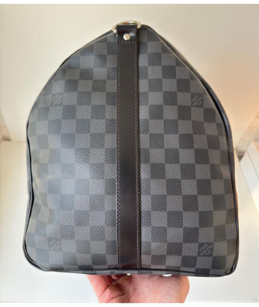 LOUIS VUITTON Черная дорожная/спортивная сумка, фото 7