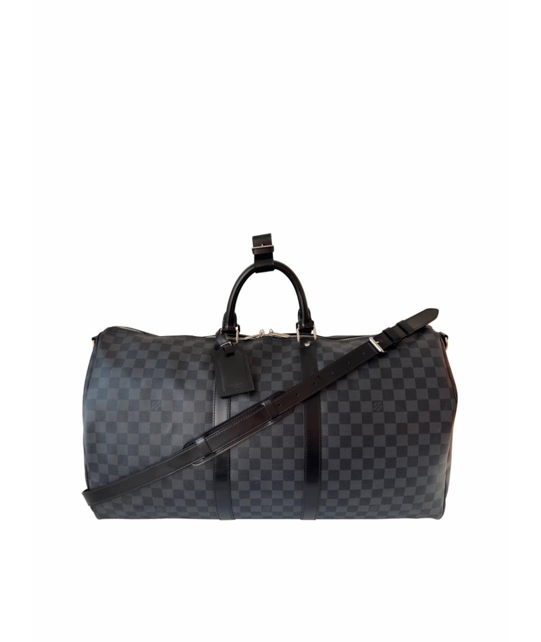 LOUIS VUITTON Черная дорожная/спортивная сумка, фото 1