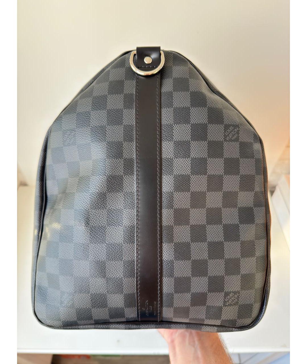LOUIS VUITTON Черная дорожная/спортивная сумка, фото 6